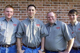 Klint Hensley, Blake Cook, Kyle Hensley, and Will Cook